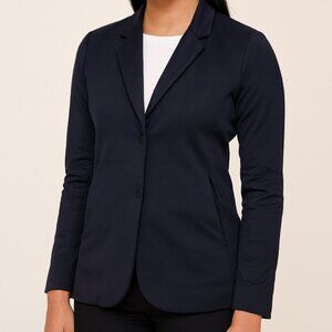 Five Four FF.LA Women's Nomad Blazer Size Small Navy Blue Athleisure Full Snap